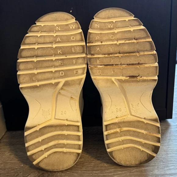 Naked Wolfe Sporty White Leather Platform Handmade 90’s Inspired Sneakers - Picture 10 of 12